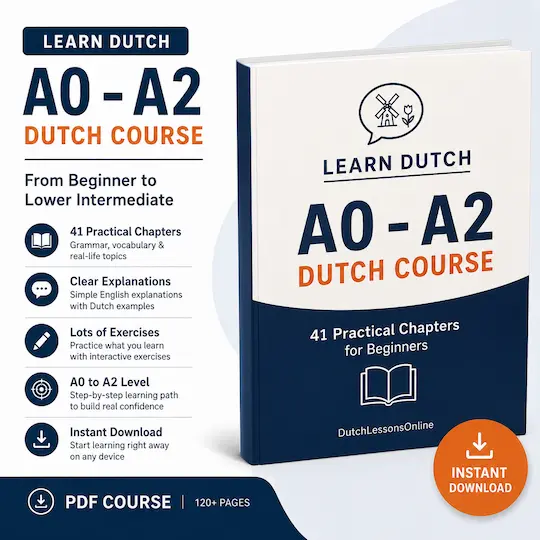 Learn Dutch A0 to A2 – Complete Dutch PDF Course Dutch-pdf-course
